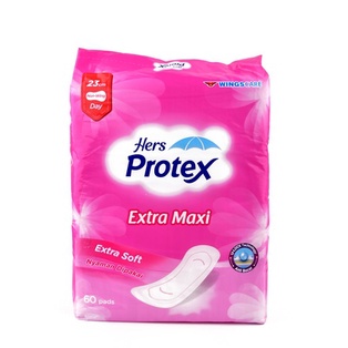 HERS PROTEX EXTRA MAXI 23CM NON WING 60 PADS