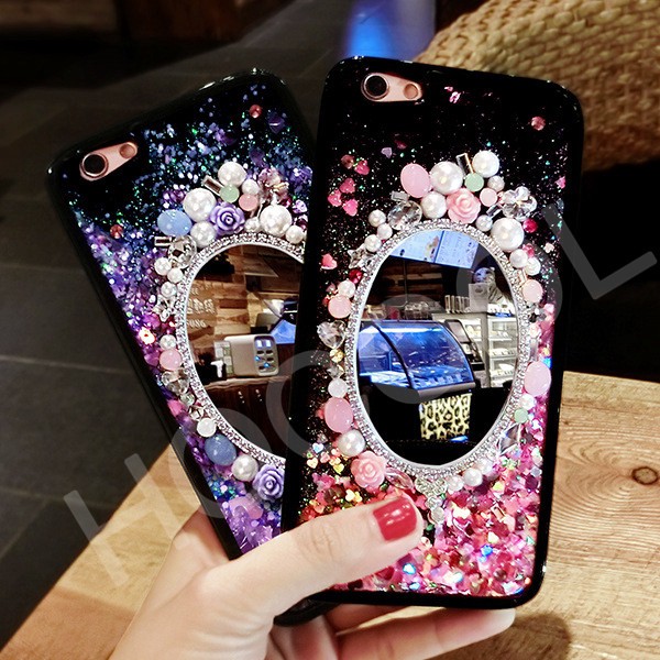 ?? Casing Soft Case oppo F9 Pro F7 f1s a37 a71 Glitter Quicksand Efek Cermin