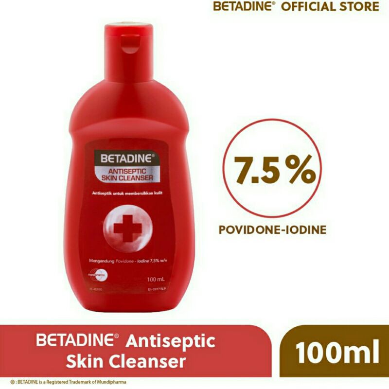 BETADINE ANTISEPTIK SKIN CLEANSER 100 ML 7,5% POVIDONE IODINE
