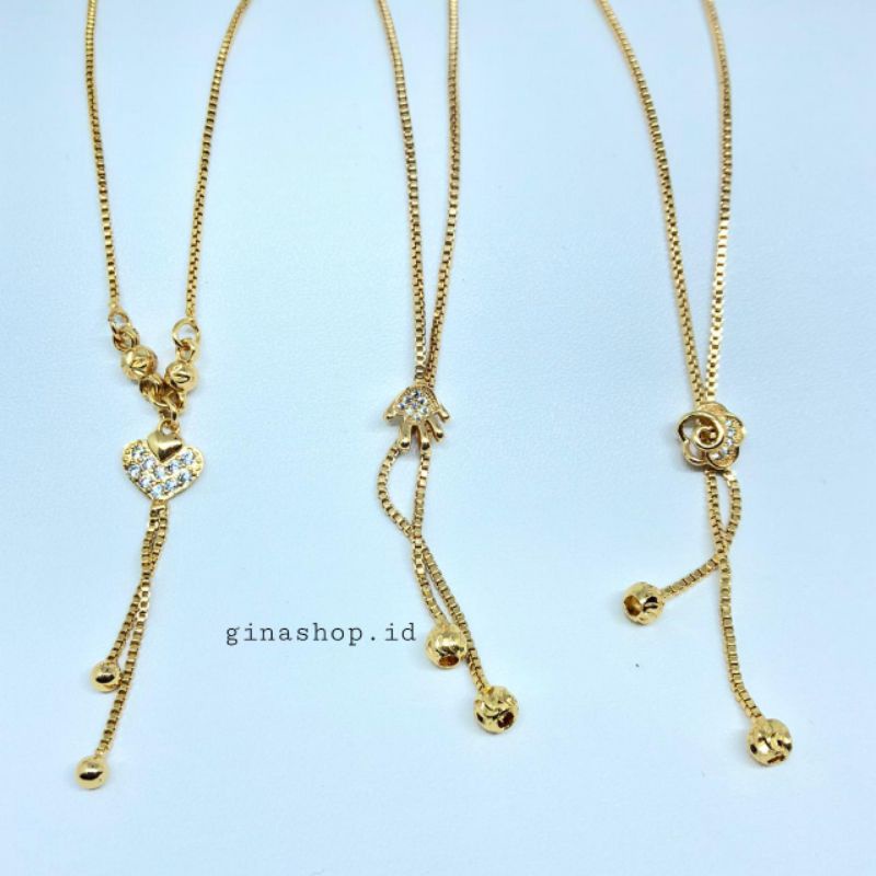 Kalung Anak Anak Kalung Koye Permata Bahan Xufing Anti Karat Gold Terbaru Panjang 35cm Terbaru Elegan Cantik