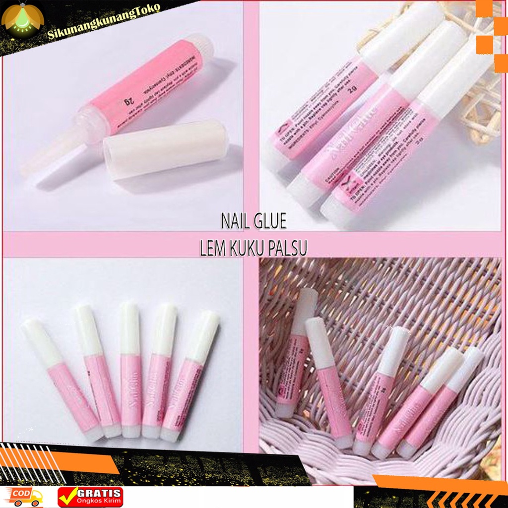 

(SKN) Lem Cair 2 gr LEM Kuku Palsu Cair Fake Nail Nails Art Glue