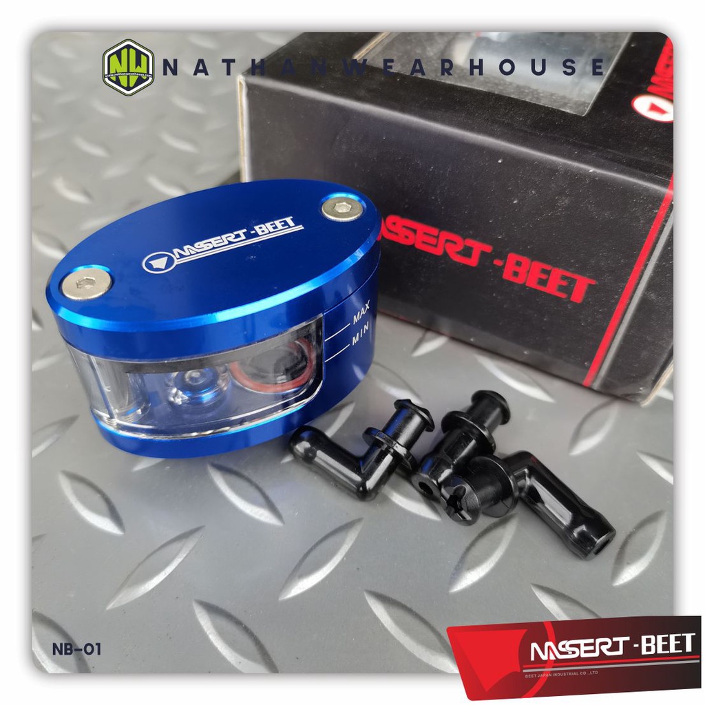 Tabung Minyak Rem Fluid Cap Oil Cup Full CNC Nassert Beet Replika Rizoma R15 R25 Ninja 150 250 CBR ZX25R NB01