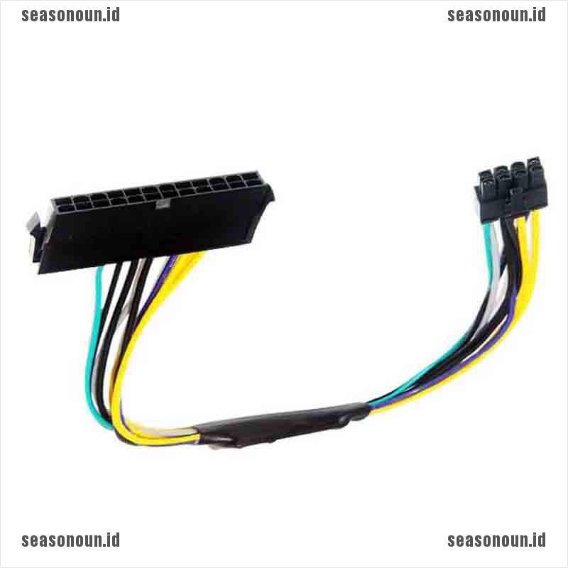 【sea】24 Pin Female to DELL Optiplex Server Motherboard 8 Pin Male Adapter Power Cable