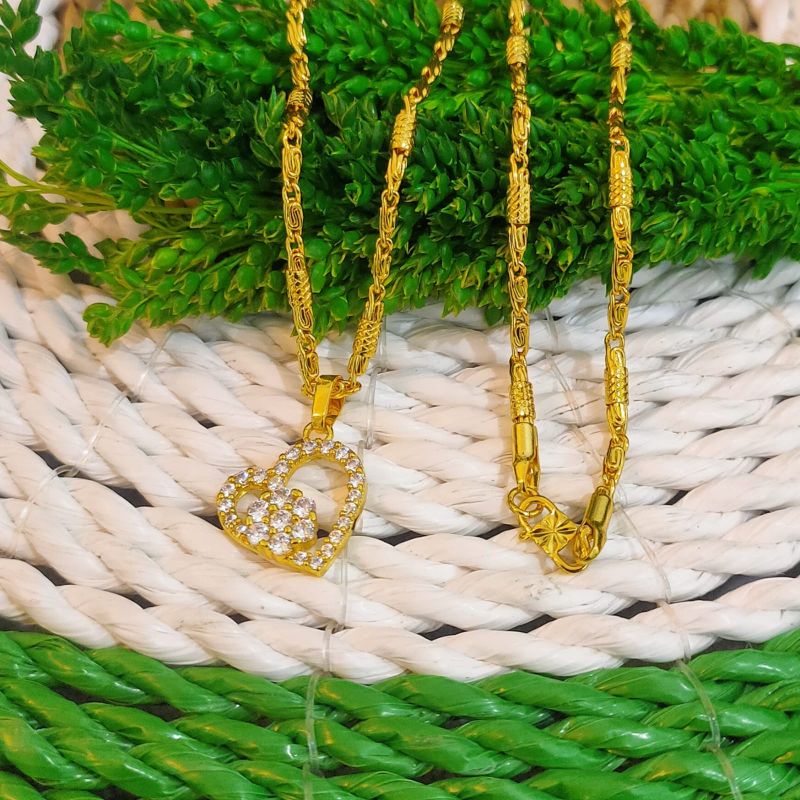 KALUNG MAS SEPUHAN BERLAPIS KRISTAL