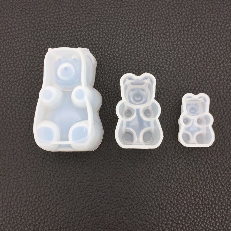 Cetakan Adonan Kue Fondant Desain Gummy Bear Bahan Silikon Model Diy