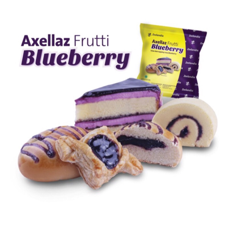 AXELLAZ Frutti Blueberry 500gr Zeelandia Filling Jam Selai Bluberi