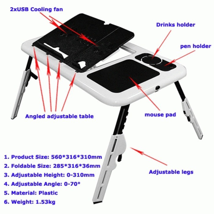  Meja  Laptop E TABLE E TABLE Meja  Laptop Lipat Meja  