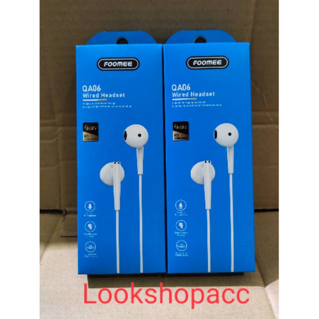Headset Foomee QA06 Heandsfree Super Bass Original Foomee