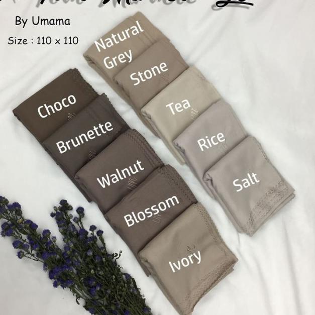 ♂ Hijab Jilbab Segiempat Motif Voal Miracle Lasercut By Umama Scarf - Hitam ✪