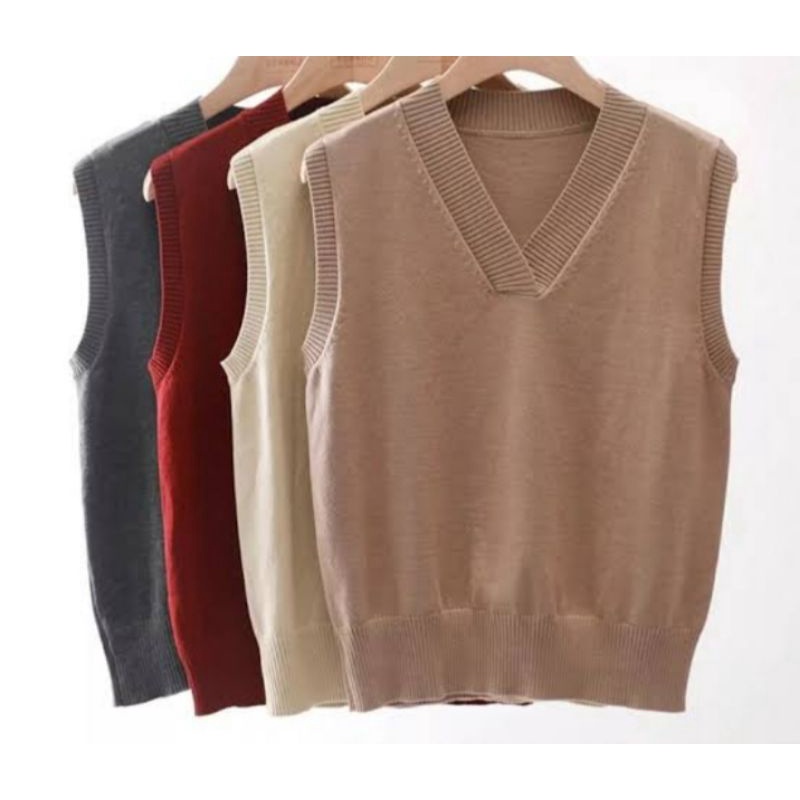 rompi rajut wanita kekinian