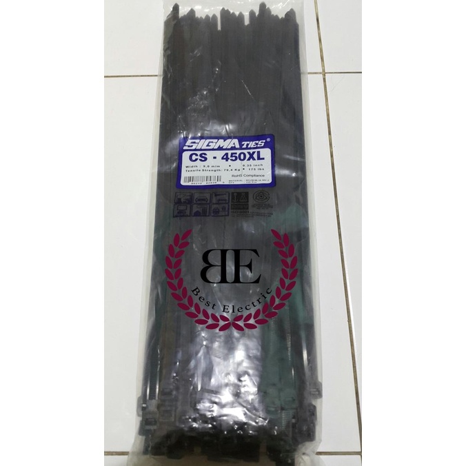 

Kabel Ties / Kabel Tis / Cable Tie Cs 450 Xl Hitam 45 Cm Sigma Cs450Xl Terlaris
