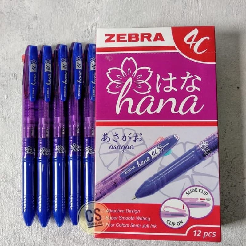 

Pulpen ballpoint Zebra Hana4C