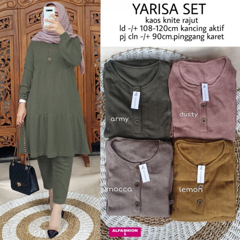 Setelan Wanita Yarisa Set by Alfashion Fashion Solo-2