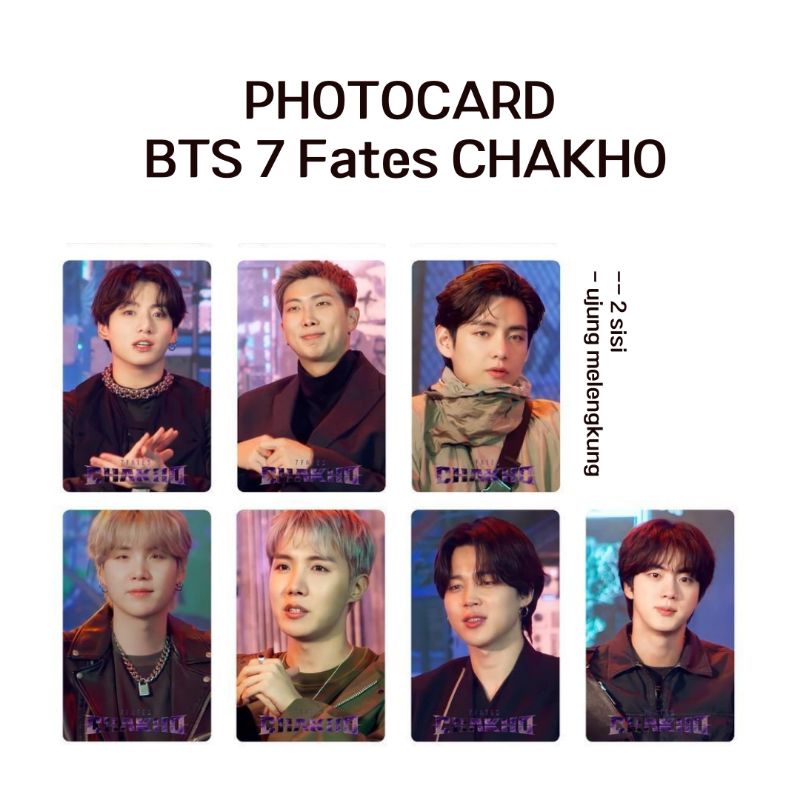 BTS 7 Fates CHAKHO PHOTOCARD UNOFFICIAL