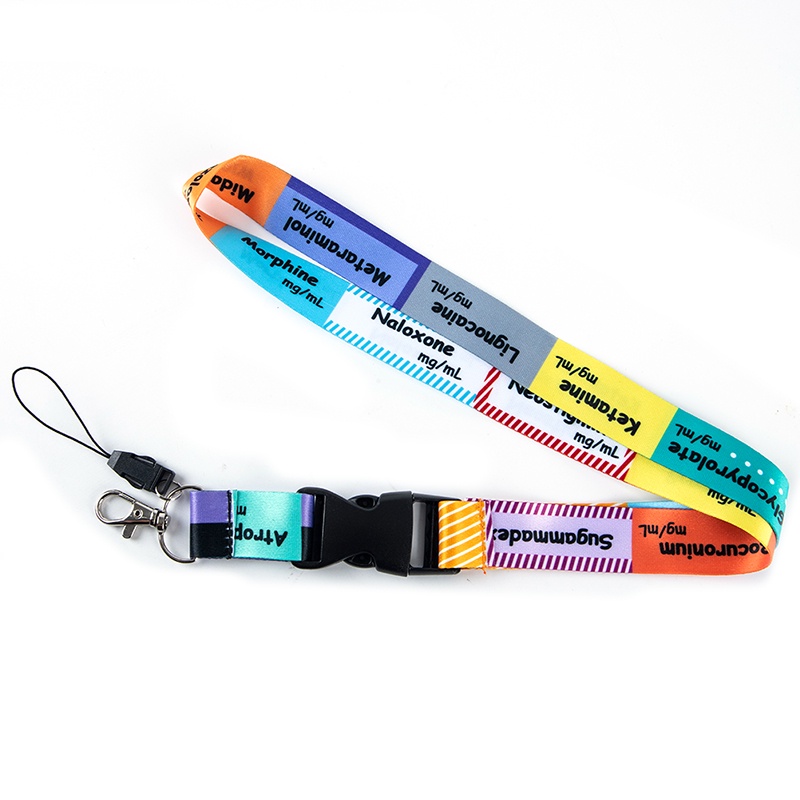 (LUCKID) Ransitute Tali Lanyard Holder Kartu Kredit / ID Untuk Dokter / Perawat