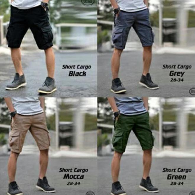 HVDY CELANA PENDEK CARGO PDL TACTICAL / KEMPOL / CELANA GUNUNG PENDEK - HITAM, 27 NH5M