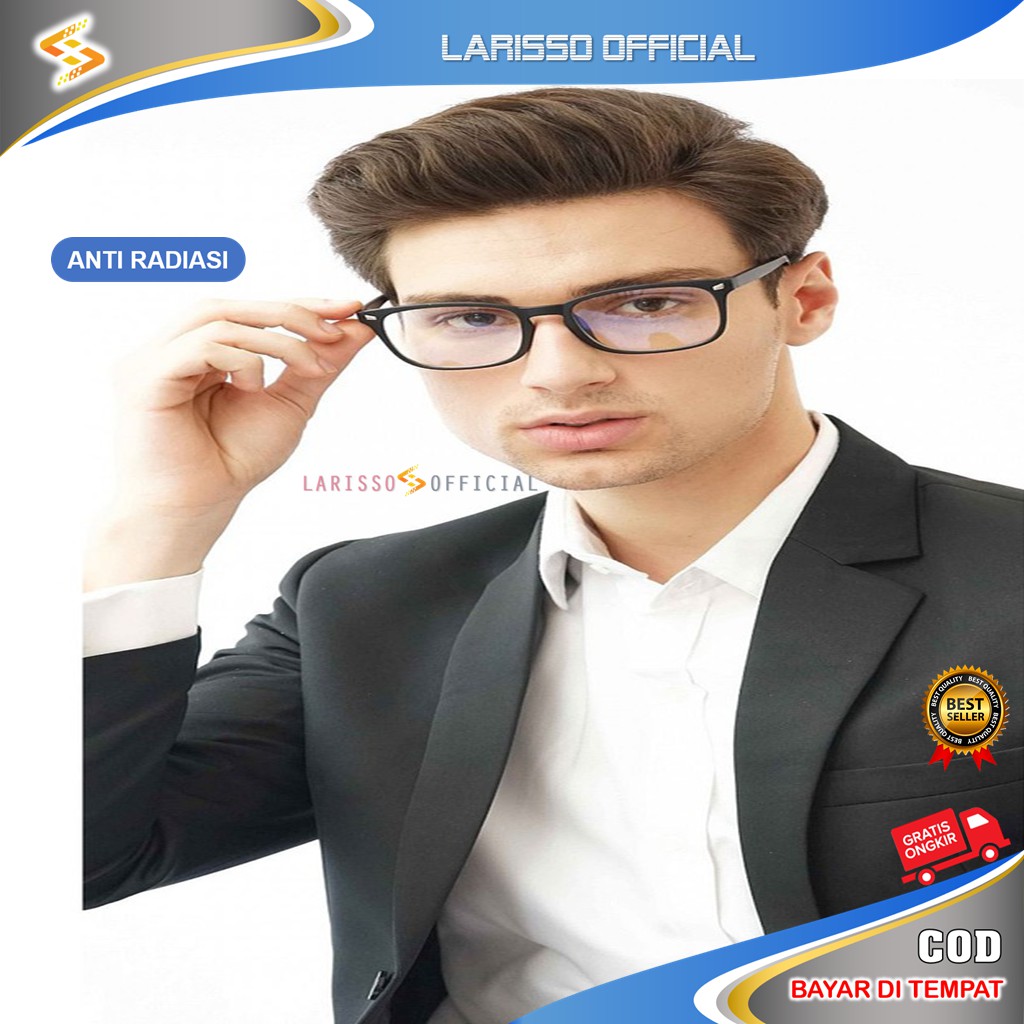 Kacamata anti radiasi fashion kotak gaya korea Kekinian