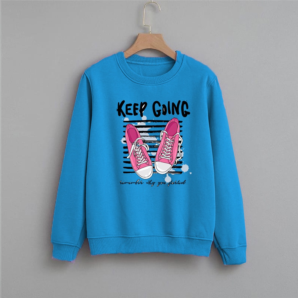 Sweater wanita Going Boots crewneck wanita size M-XXL