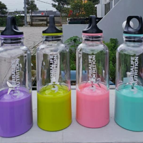 PROMO Portable blender charger#Herbalife - Merah Muda