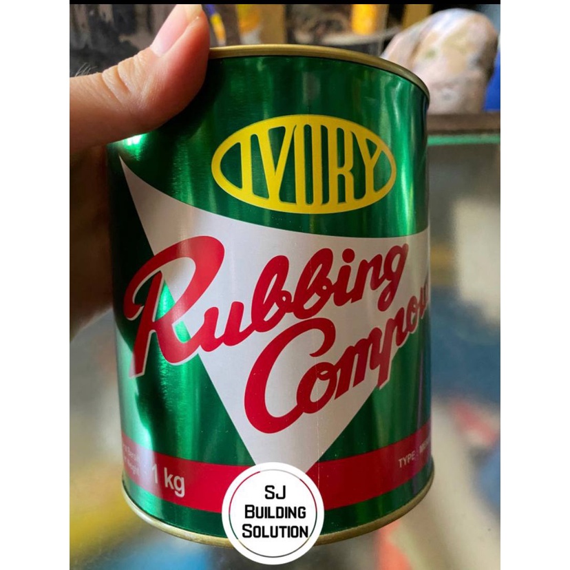 RUBBING COMPOUND IVORY / RABIN MERAH 1 KG 1KG MOBIL / Rubbing Compound 1kg Wash Wax Putih Penghilang