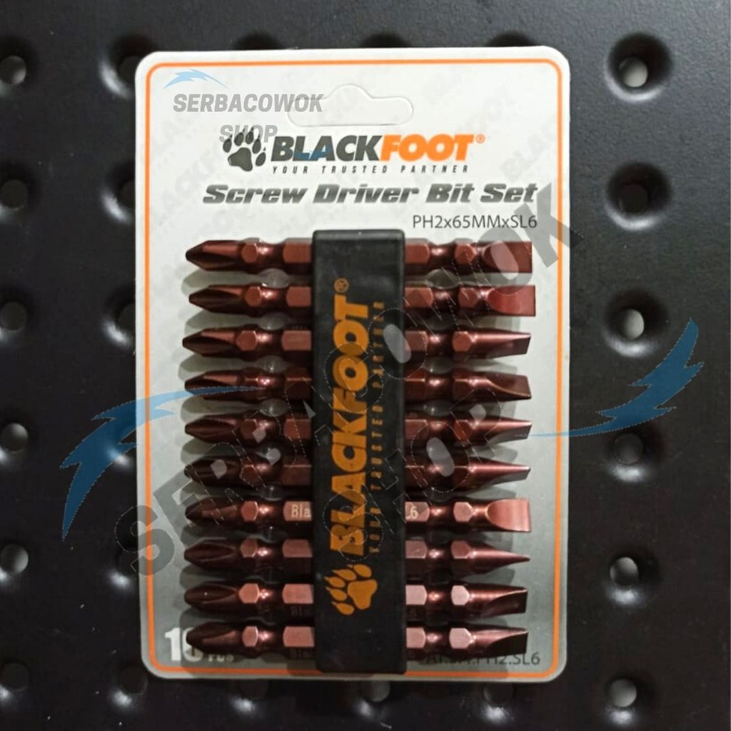 Blackfoot Mata Obeng Angin PH2 x 65 x SL6 Screwdriver Bits S2 Material SATUAN Termurah Berkualitas