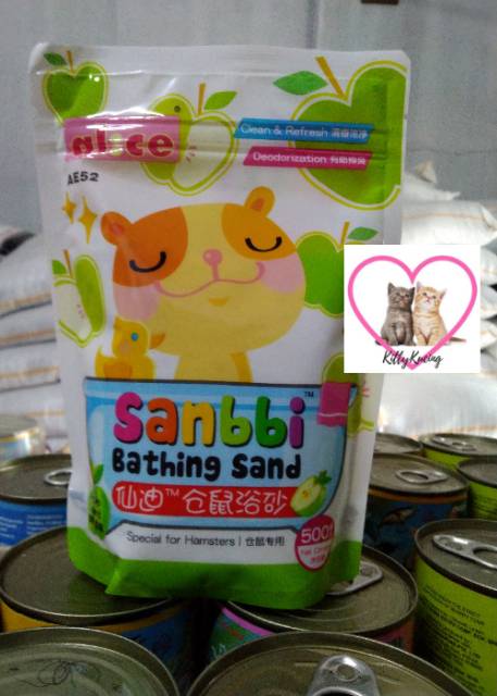 Sanbbi 500gr Pasir Wangi untuk Mandi Hamster Sanbi