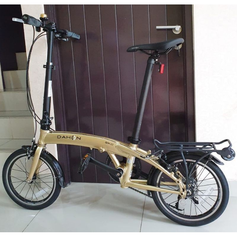 #SOLD# Sepeda Lipat Dahon qix d3 Gold 2020 bekas. #SOLD#