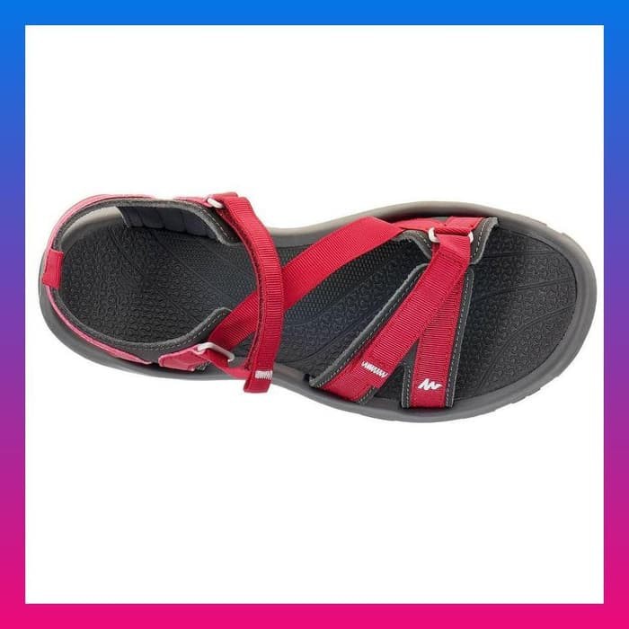 QUECHUA SENDAL GUNUNG WANITA SENDAL HIKING PINK ABU ORIGINAL