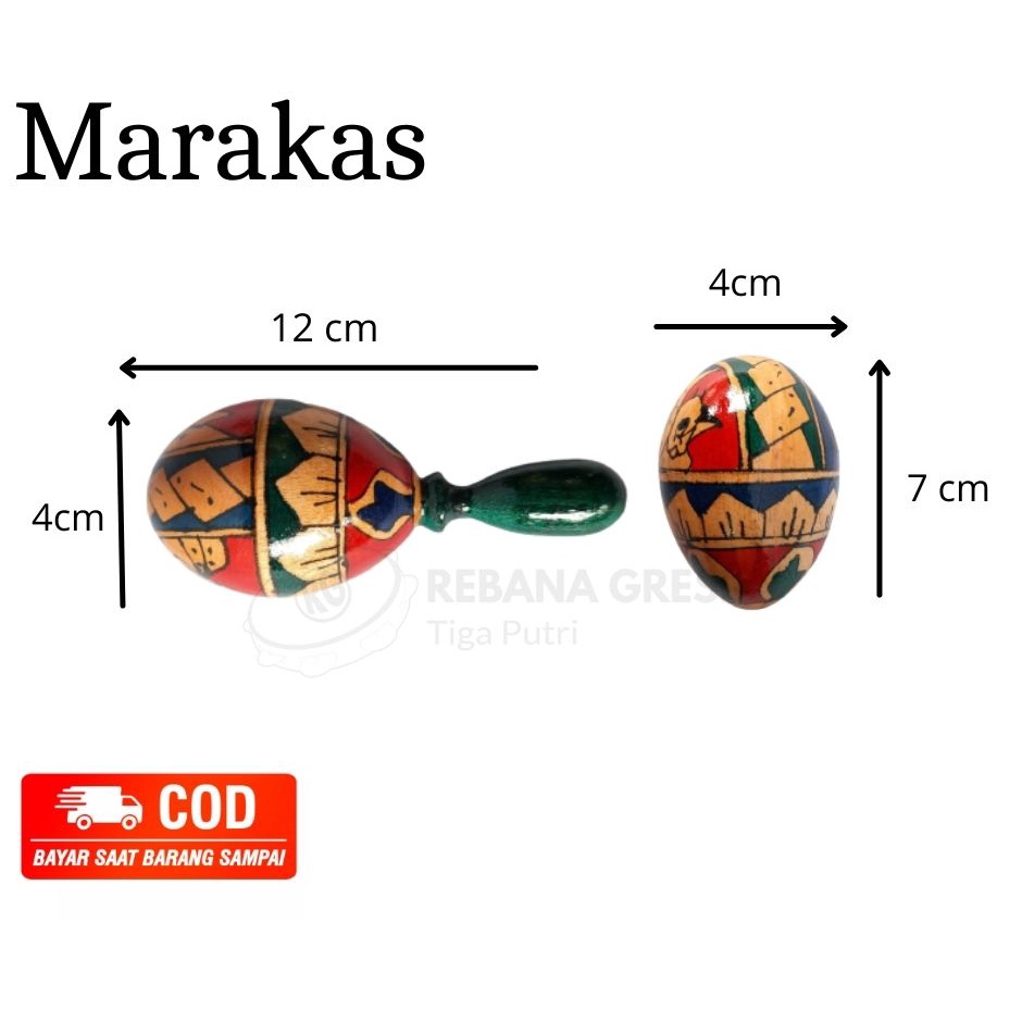 marakas telur alat musik marakas