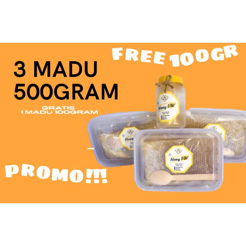 

Madu sarang 500gr buy (3) FREE 100gr (1)