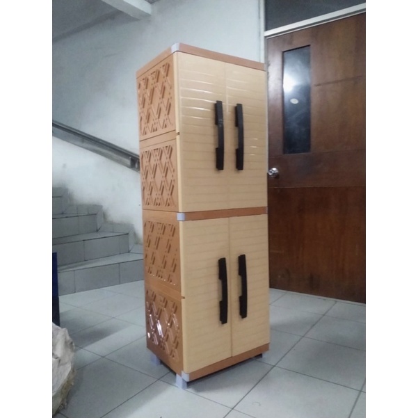 lemari plastik murah 4 susun miami kinara