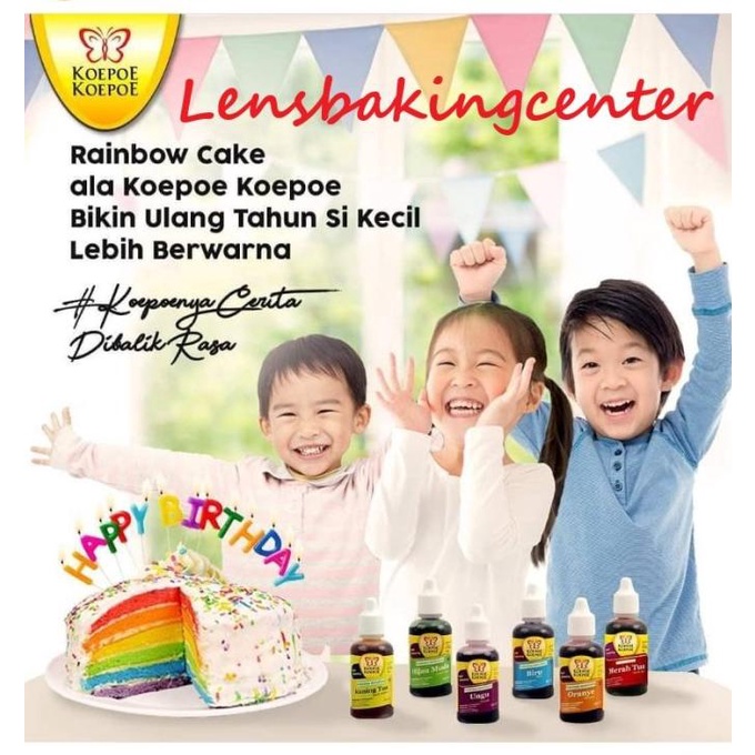 

Pewarna Makanan Koepoe Koepoe | Food Coloring Kupu Kupu TERJAMIN Kode 962