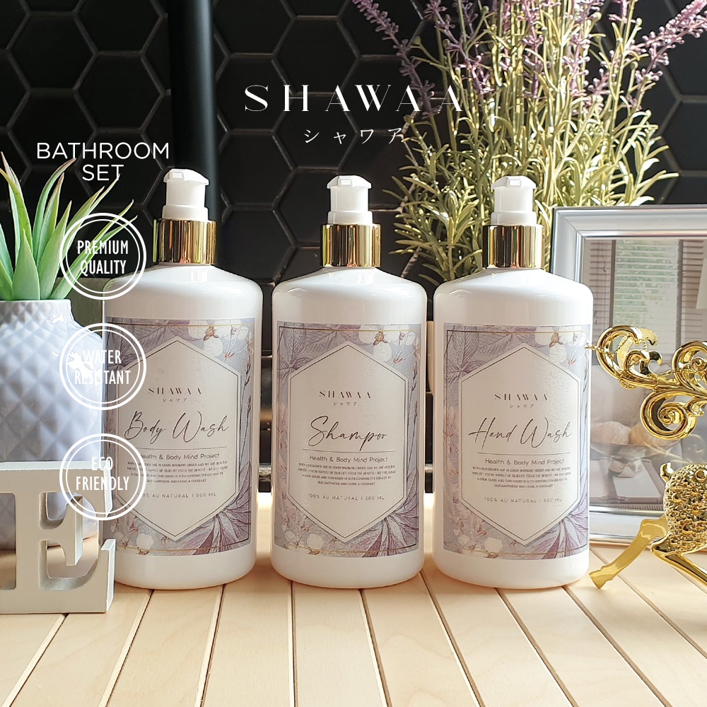 BOTOL DISPENSER REFILL SABUN | SHAMPOO DLL (FREE LABEL) - SHAWAA BLUE FANTASY