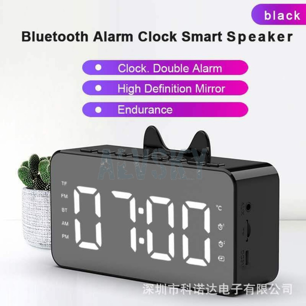 SPEAKER JAM BLUETOOTH PORTABLE STEREO ORIGINAL LED DISPLAY ALARM KODE Q9