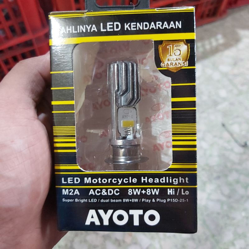 COD Lampu dop Depan Led Matic Bebek ACDC nyala putih terang