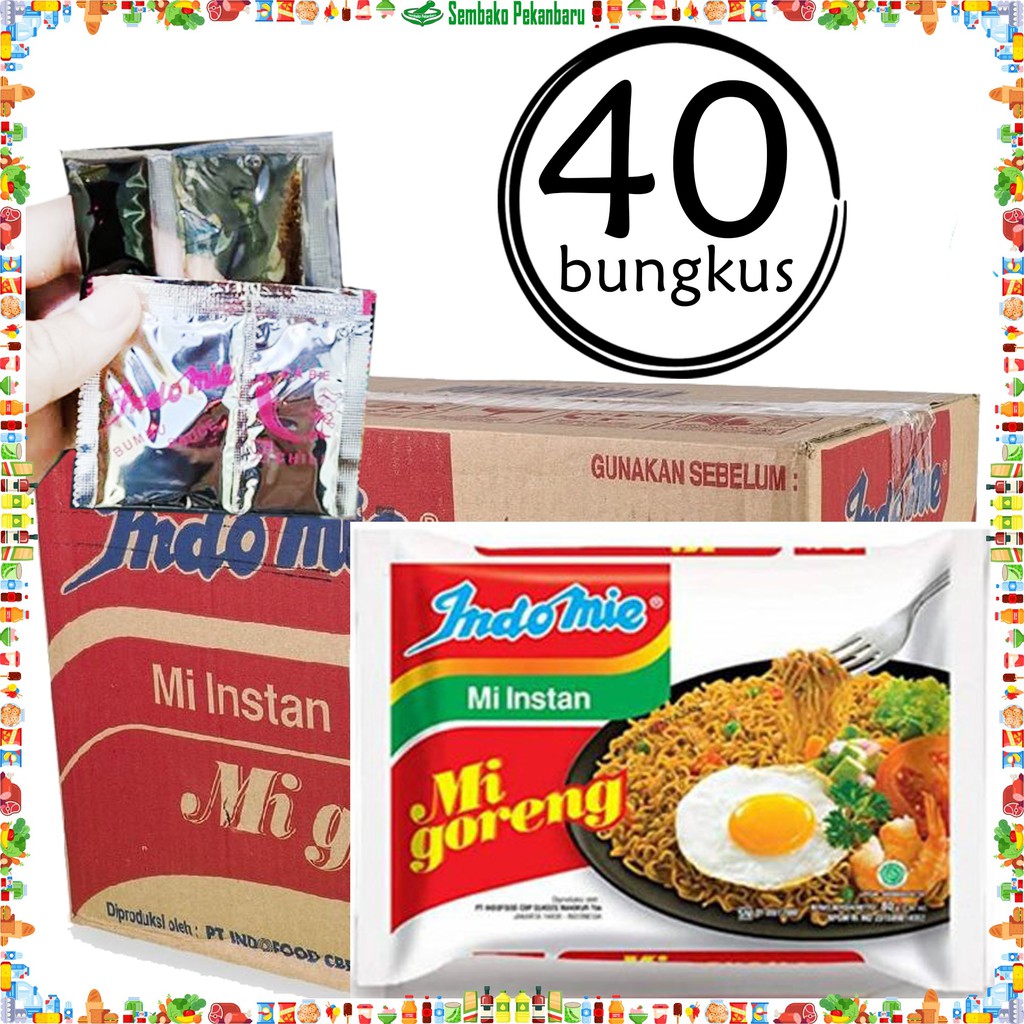 

Indomie Mi Goreng khas Palembang Sumatera Selatan Luar Jawa Bubuk Cabe