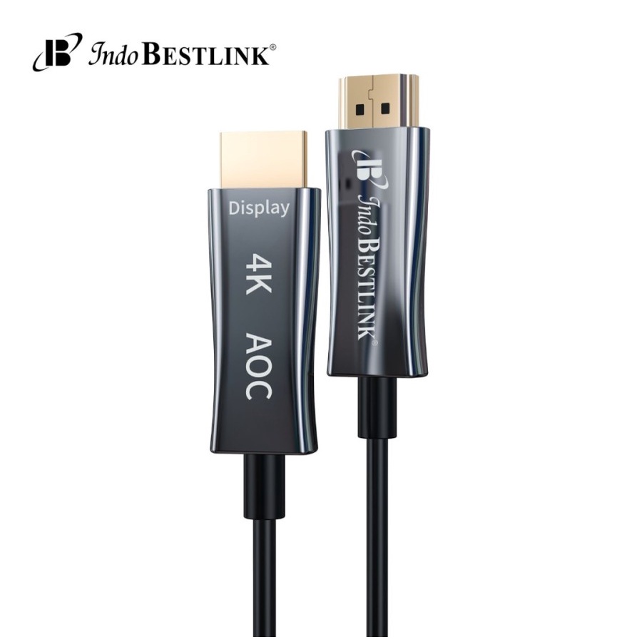 Cable Hdtv bestlink 100m m-m gold optical active 4k 2k 60hz uhd hdr hdcp arc ethernet - Kabel hdtv optic optik 100 meter male aktif