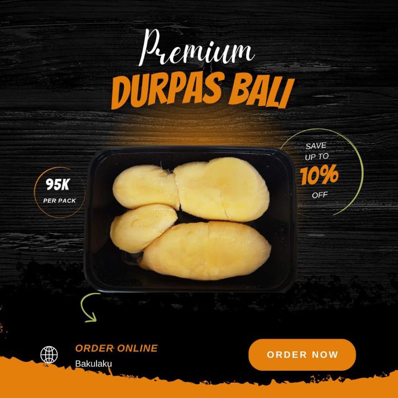 Durian Kupas Montong Bali
