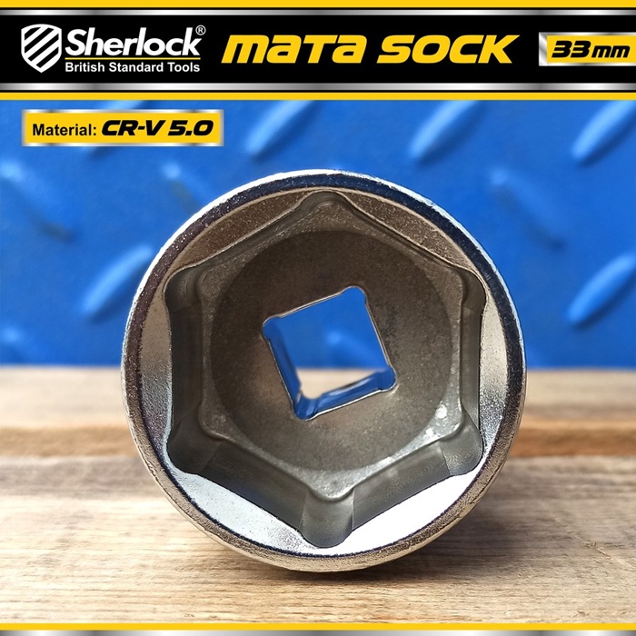 Kunci Shock 33 mm 6 PT / Sherlock Mata Sok/Sock 1/2 inch