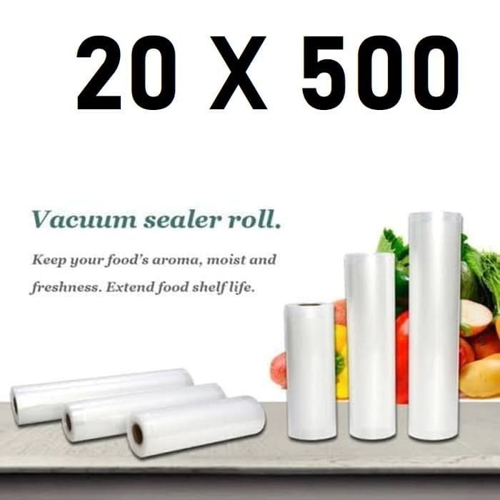 HL Plastik Vacuum Sealer Emboss per Roll Ukuran 20x500 cm