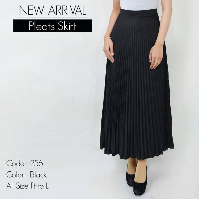 Terbaru Modern All Size XXL XXXL L M Merah Putih q/ 256 - PROMO SALE JUAL MURAH ROK PLISKET PLEATS