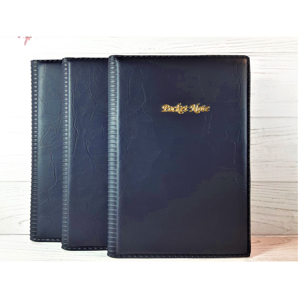 

BUKU CATATAN SAKU + SAMPUL COVER PVC M-105 POCKET MEMO NOTEBOOK GARIS BISA REFIL