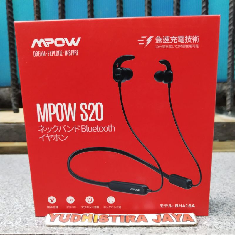 Mpow S20 Earphone Bluetooth IPX7 Magnetic