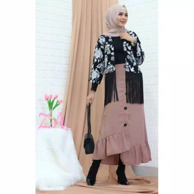 CUCI GUDANG!! RUFFLE SKIRT / ROK RAMPEL KOREA