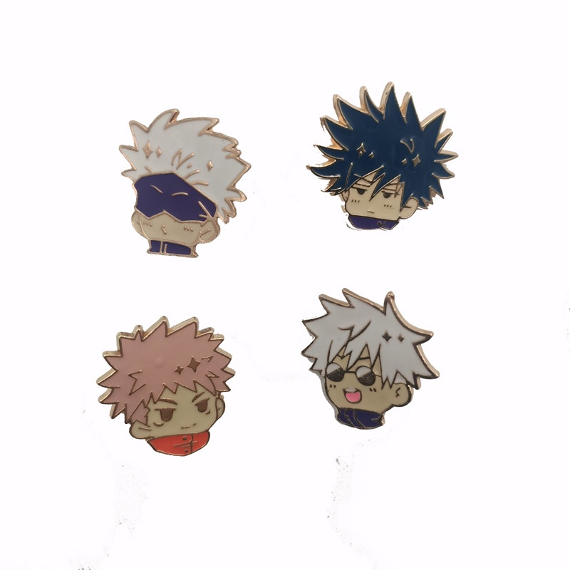 Bros Pin Desain Karakter Anime Jujutsu Kaisen Untuk Aksesoris Tas Pakaian Pria Dan Wanita