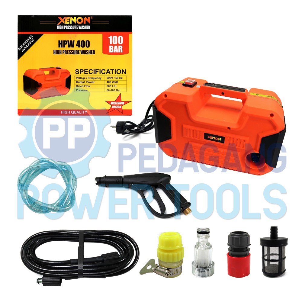 XENON HPW400 MESIN STEAM CUCI MOBIL MOTOR LISTRIK JET CLEANER LISTRIK