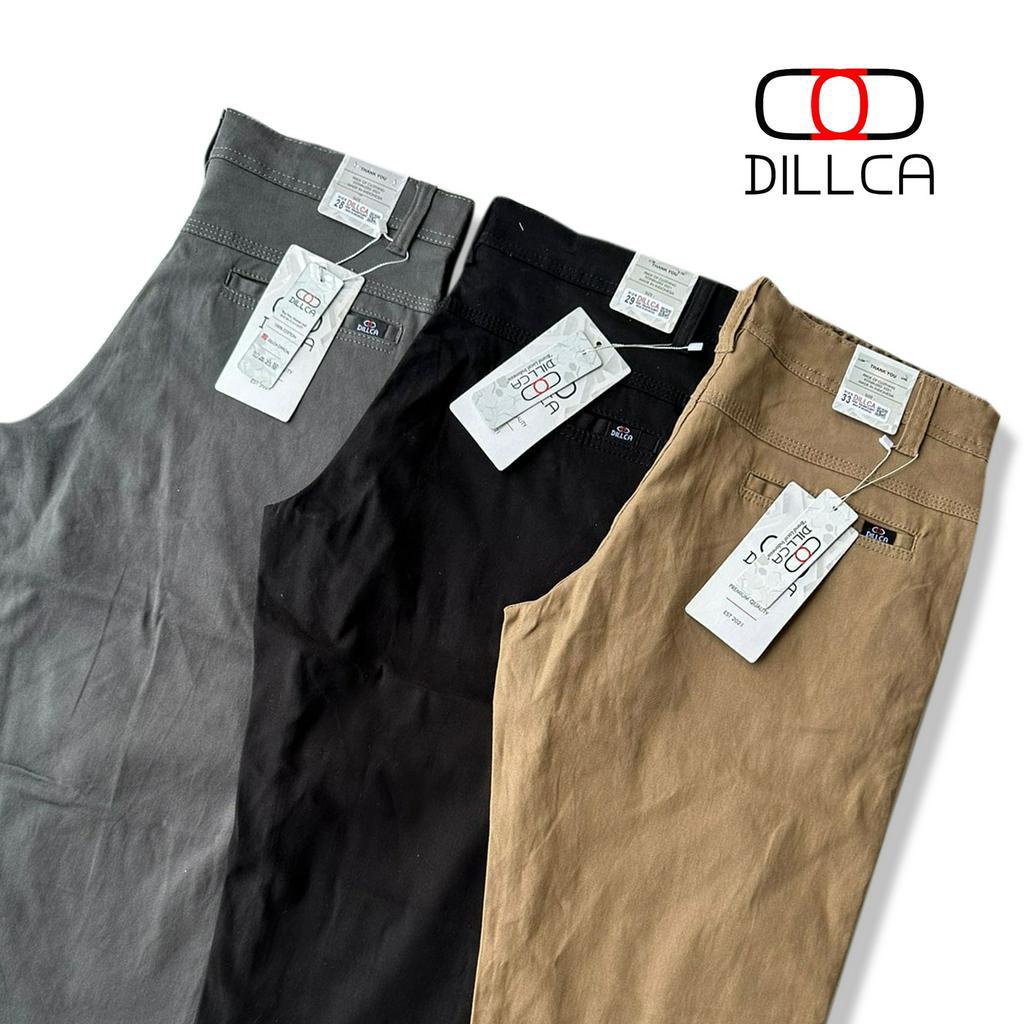 DILLCA -  Celana Panjang Pria Chino Pants Slim Fit Stretch melar terbaru berkualitas mall premium distro kardinal