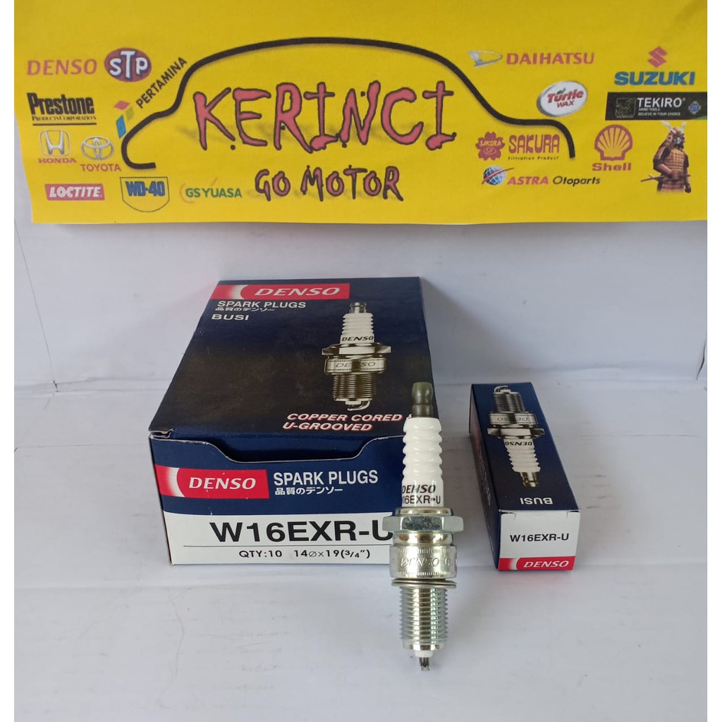 Busi Mobil W16EXR-U Denso Spark Plug Mazda E 2.0 - Daewoo Matiz 800