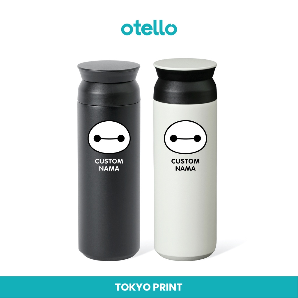 Custom Tumbler Baymax Tokyo Cetak UV Botol Minum Termos Karakter Lucu Thumbler Tamblr Water Bottle Hadiah Souvenir Anak Kartun