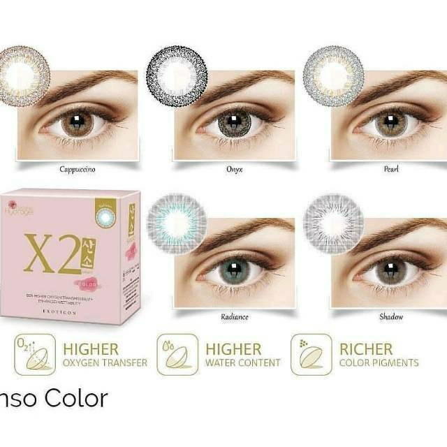 SOFTLENS X2 SANSO COLOR 14.5MM NORMAL &amp; MINUS (-0.50 s/d -6.00) By X2